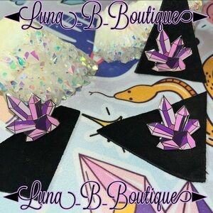 🆕🔮Large Crystal Cluster Enamel Pin🔮